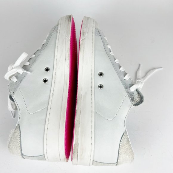 NIB P448 Jack Low Top Zebby White Leather Sneaker Women's EU41 / US 10.5-11 - Picture 14 of 15